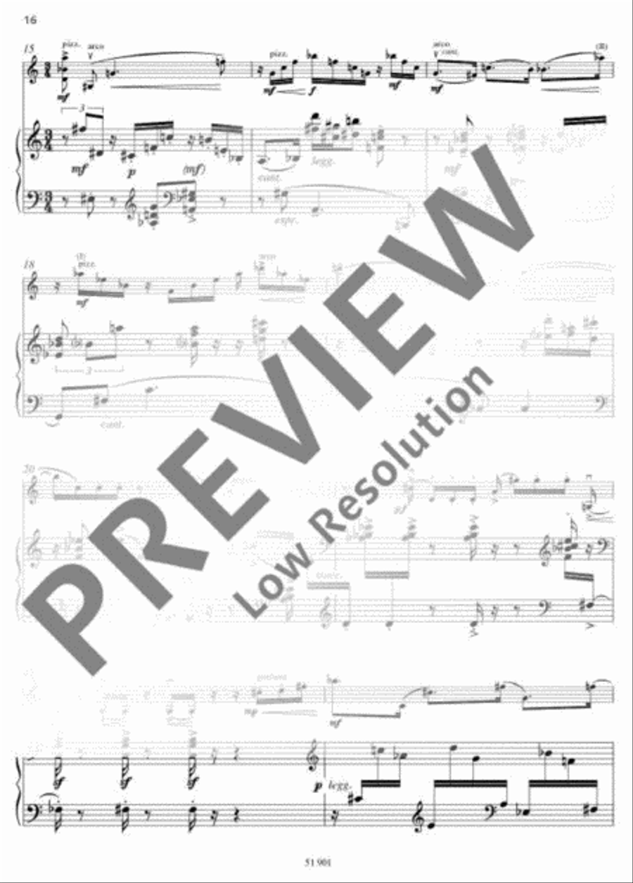 Three Violin Pieces with Piano Violin Solo scores gallery preview page 17