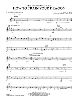 Themes from How to Train Your Dragon - Eb Baritone Saxophone