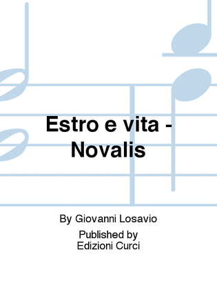 Book cover for Estro e vita - Novalis