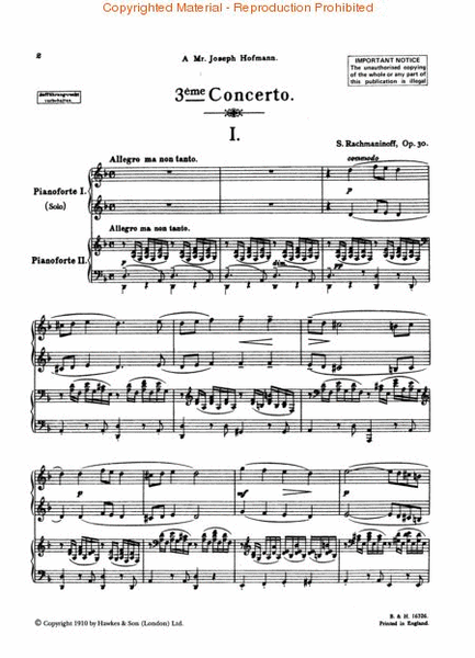 Piano Concerto No. 3, Op. 30