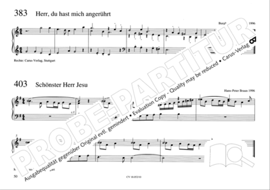 Esslinger Orgelbuch, Bd. I: Intonationen Organ Solo scores gallery preview page 67