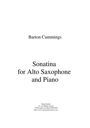 Barton Cummings: Sonatina for alto saxophone and piano