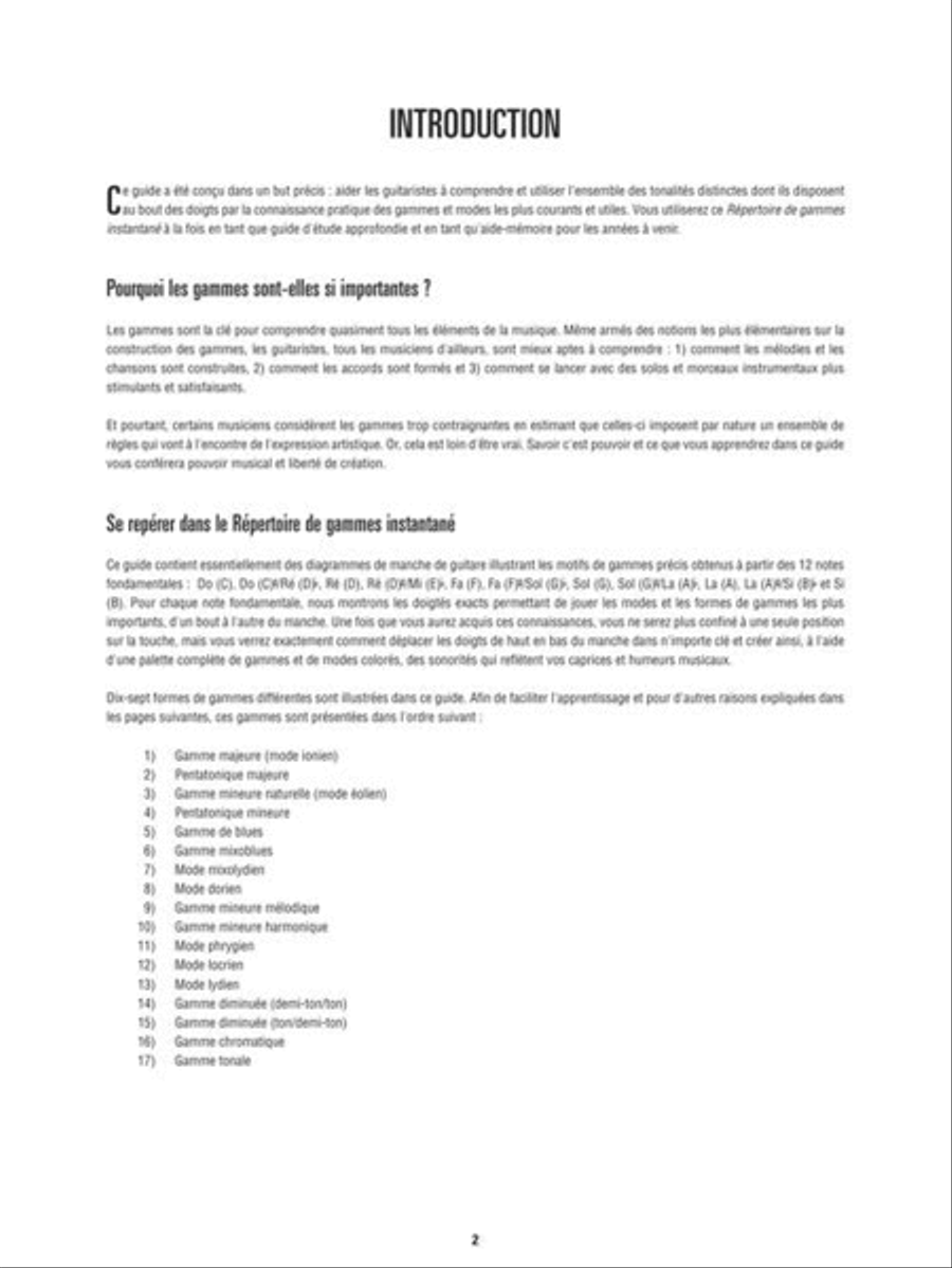 Répertoire D'Gammes Instantané Guitar scores gallery preview page 4