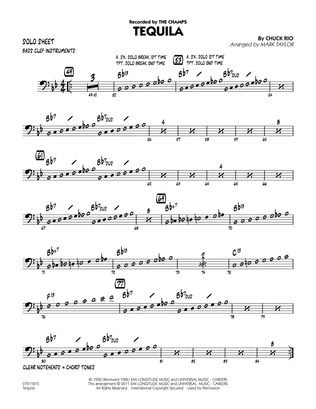 Tequila - Bass Clef Solo Sheet