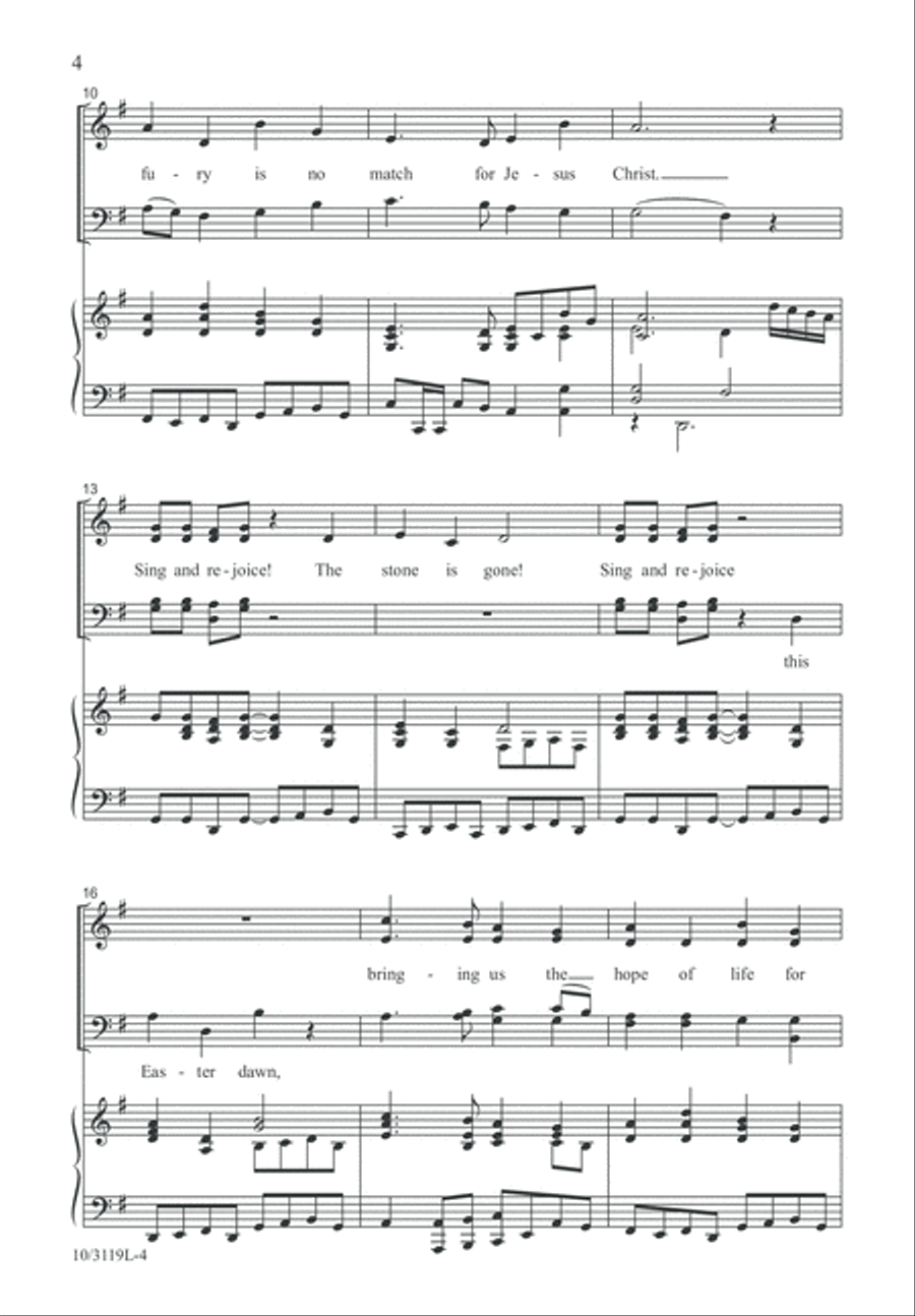 He Is Alive! 4-Part scores gallery preview page 4