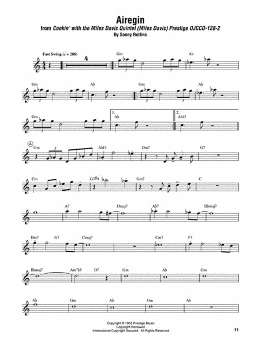 John Coltrane – Omnibook B-Flat Instrument scores gallery preview page 3