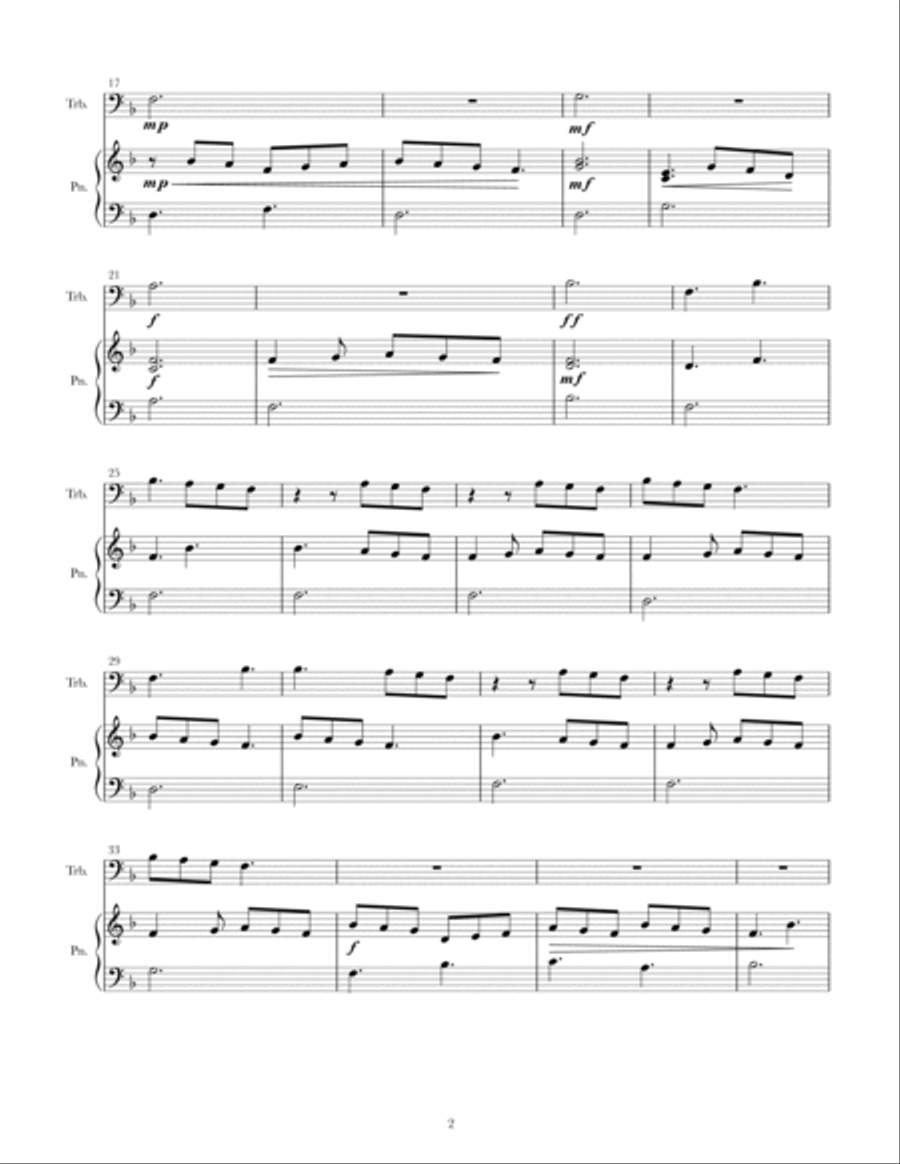 Bold Trombone Trombone Duet scores gallery preview page 2