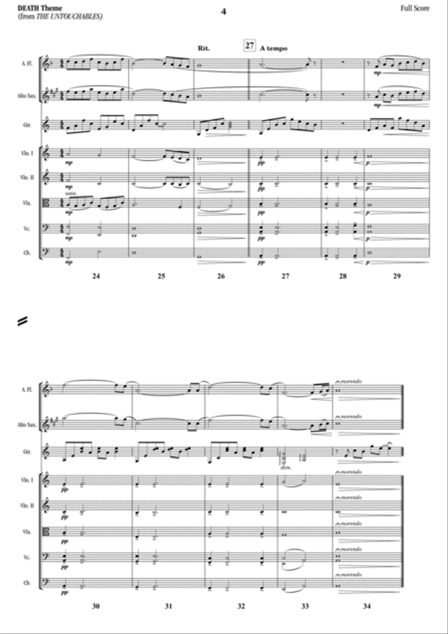 Death Theme Chamber Music scores gallery preview page 4