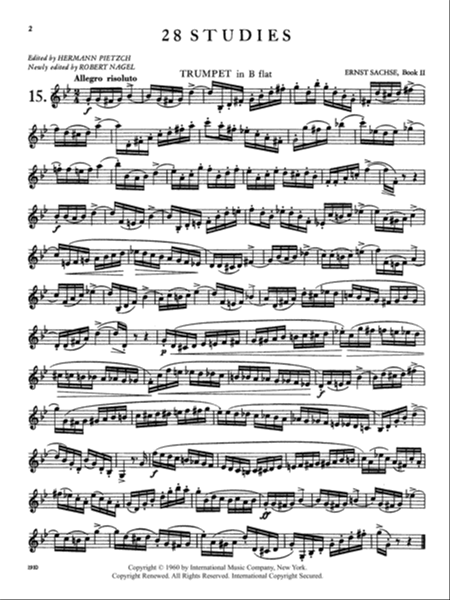28 Studies, Volume II Trumpet Solo scores gallery preview page 2
