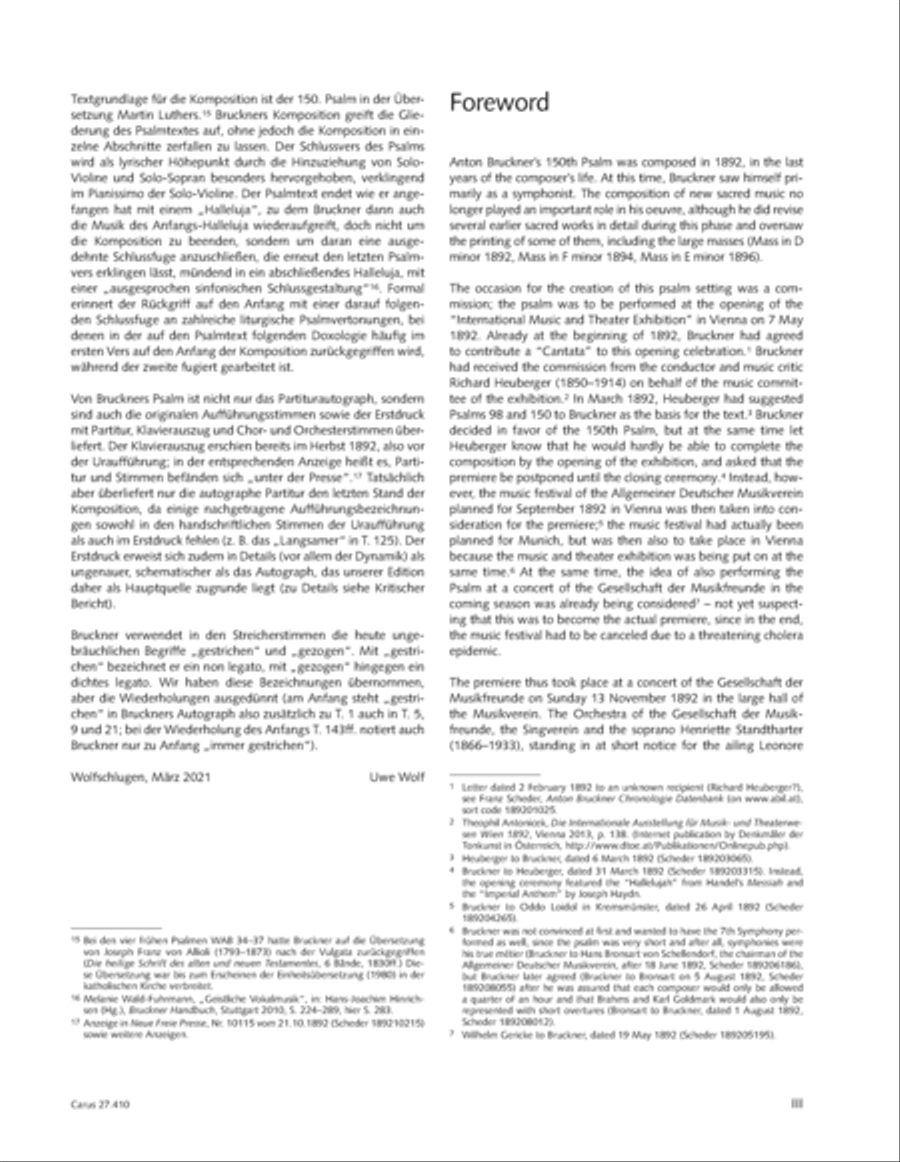 Psalm 150: Halleluja! Lobet den Herrn in seinem Heiligtum Orchestra scores gallery preview page 4
