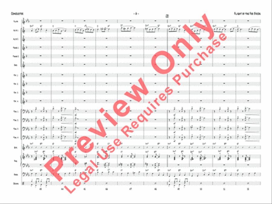 Flight of the Foo Birds Jazz Ensemble scores gallery preview page 23