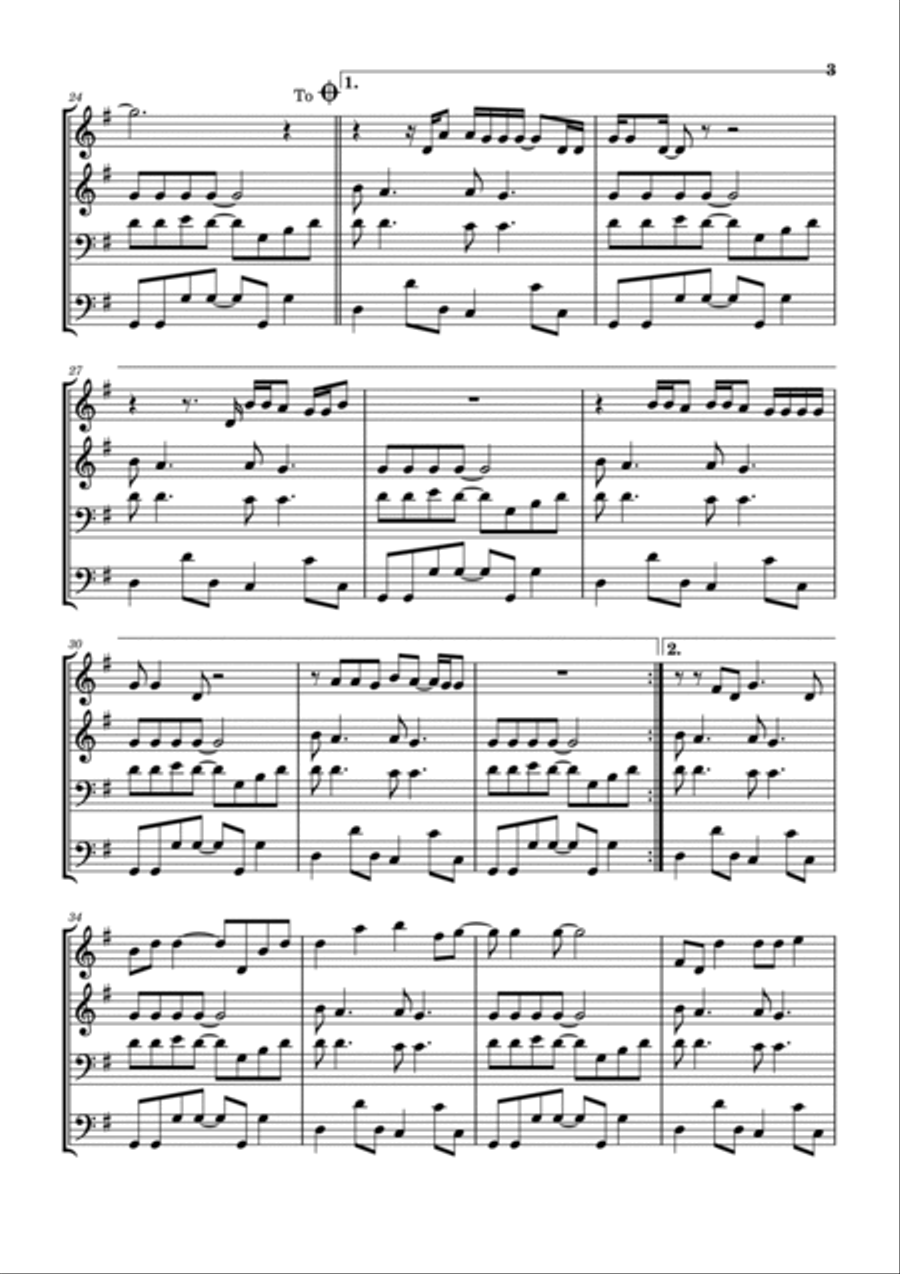 Werewolves Of London Brass Ensemble scores gallery preview page 4