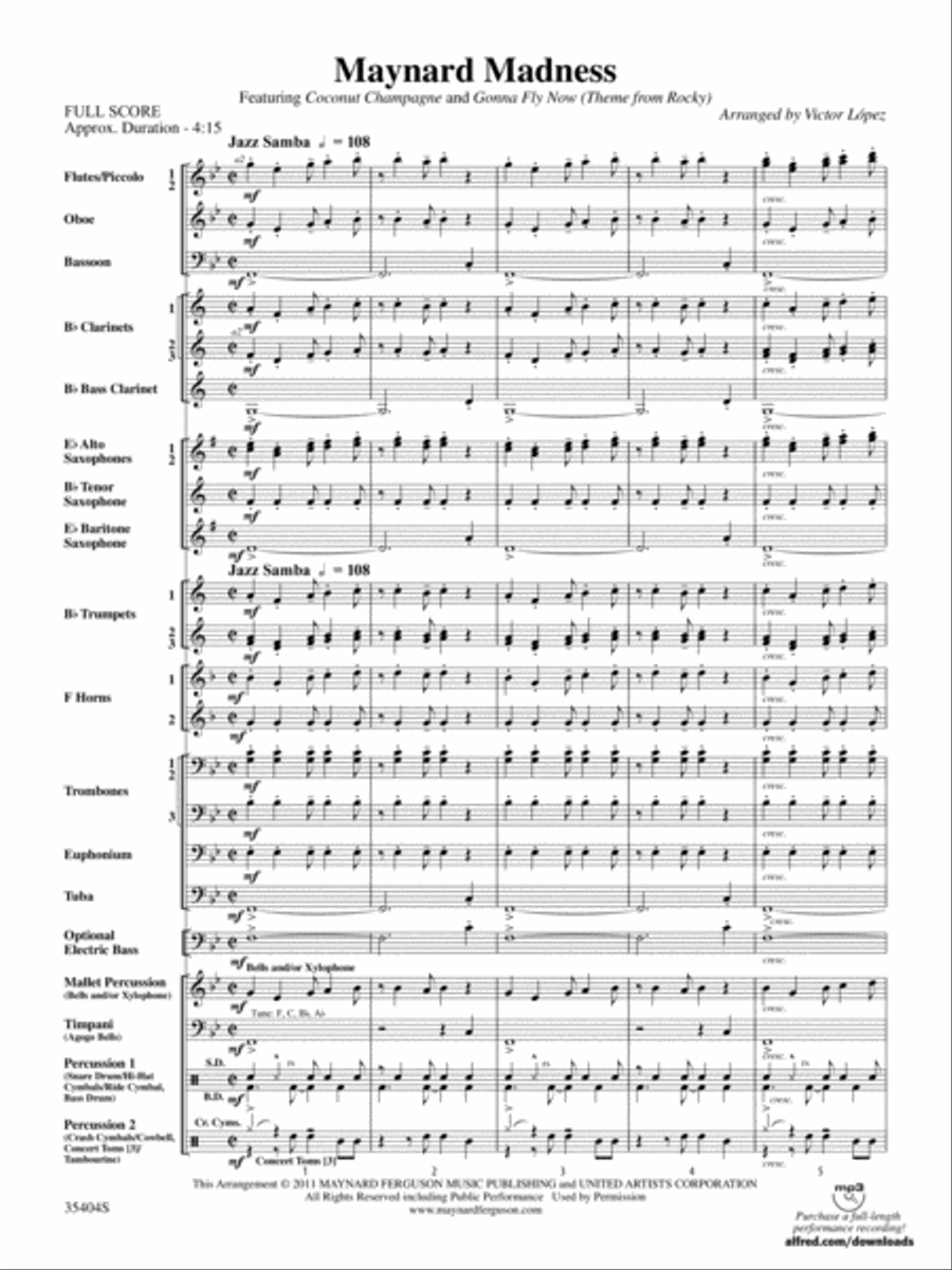 Maynard Madness: Score Maynard Madness: Score Concert Band scores gallery preview page 3