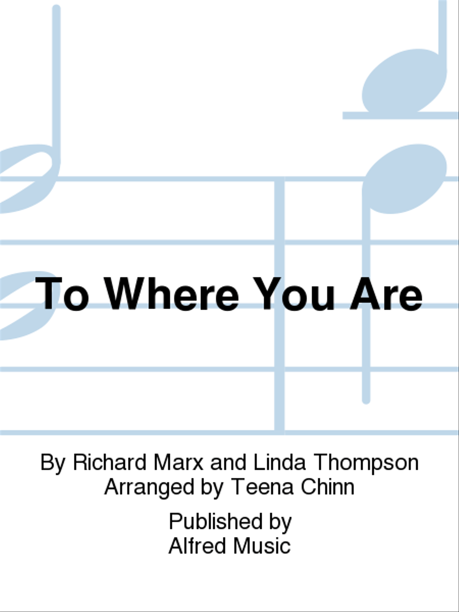 To Where You Are 3-Part scores gallery preview page 1