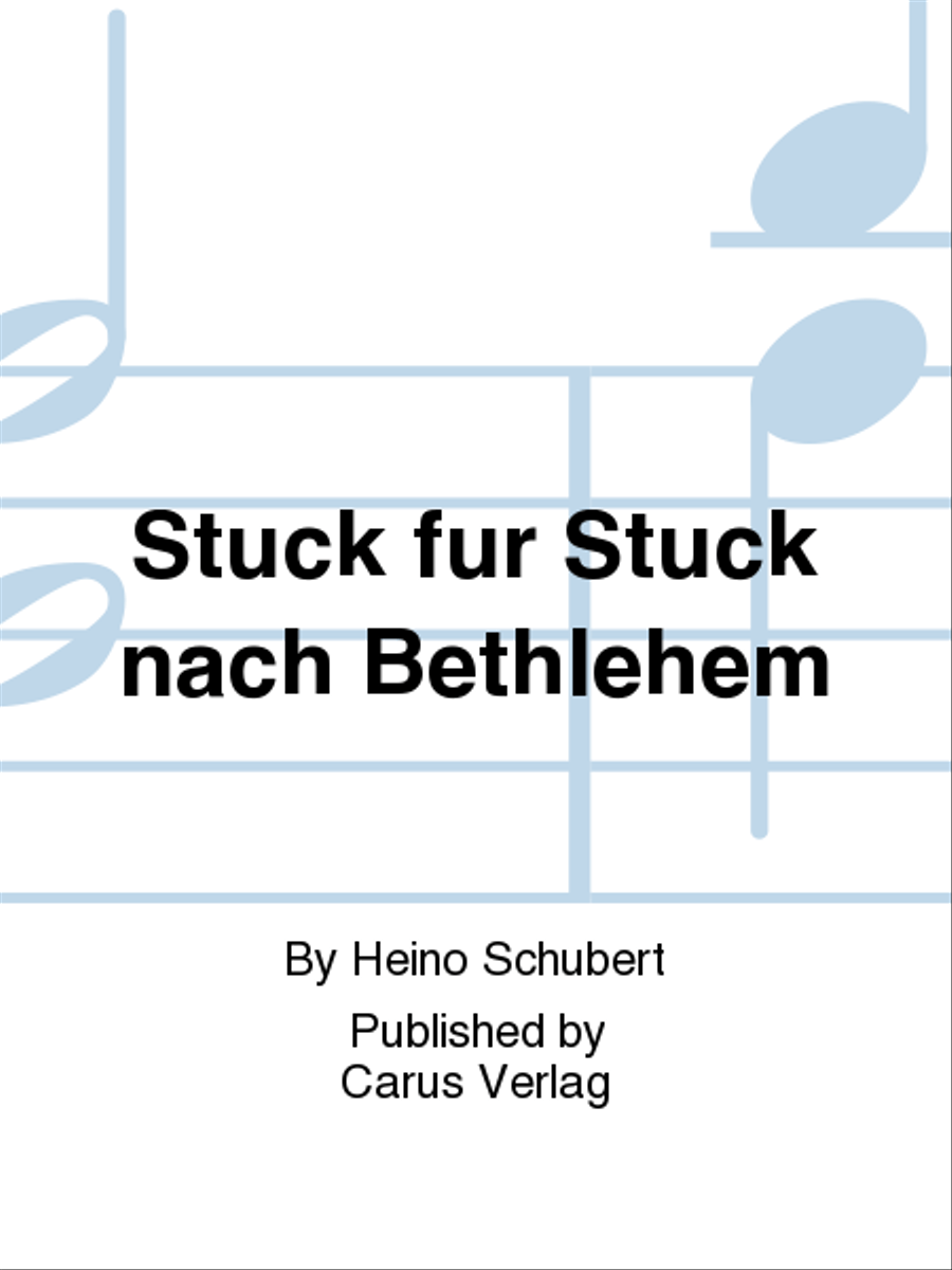 Stuck fur Stuck nach Bethlehem Part scores gallery preview page 1