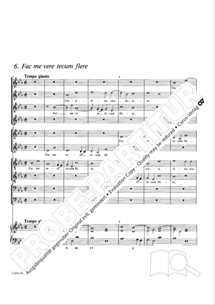 Stabat mater Choir scores gallery preview page 55
