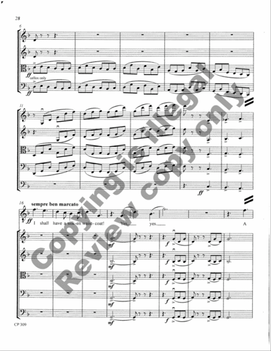Songs of Laughter, Love, & Tears (Full Score & Parts) String Orchestra scores gallery preview page 29