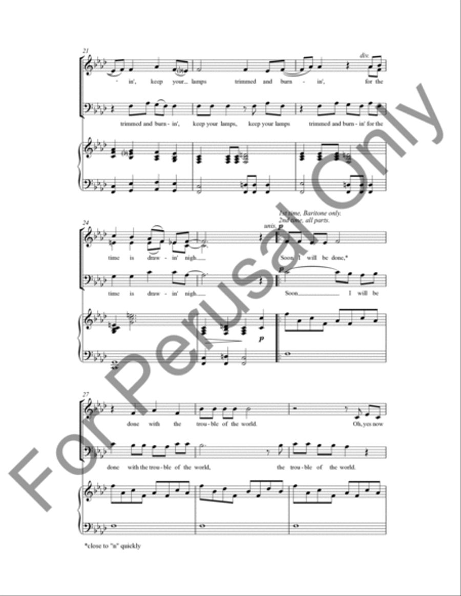 Keep Your Lamps Trimmed And Burnin' 3-Part scores gallery preview page 4