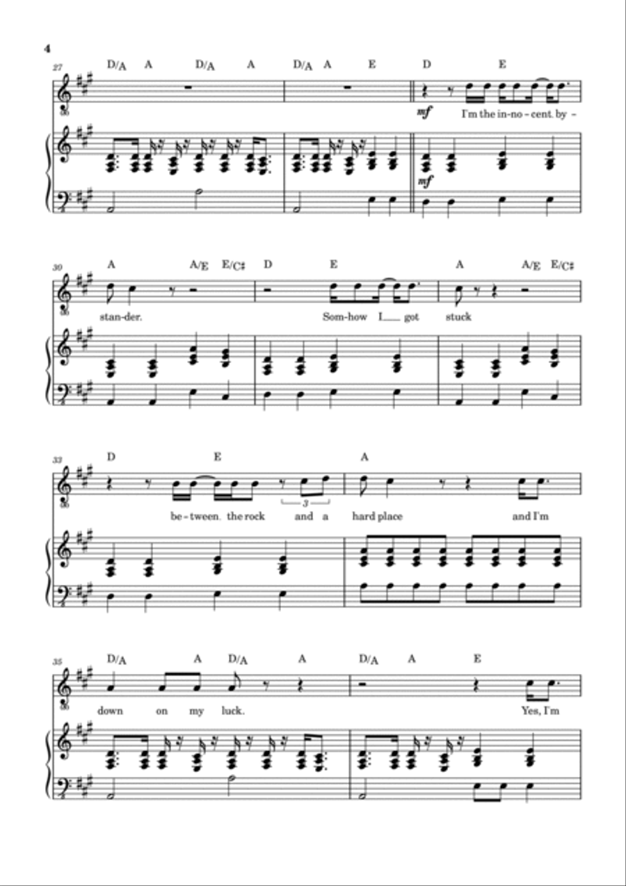 Lawyers, Guns And Money Lawyers, Guns And Money Piano, Vocal, Guitar scores gallery preview page 5