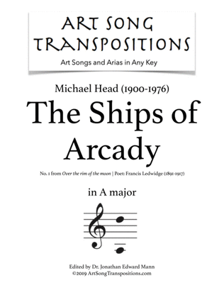 HEAD: The Ships of Arcady (transposed to A major)