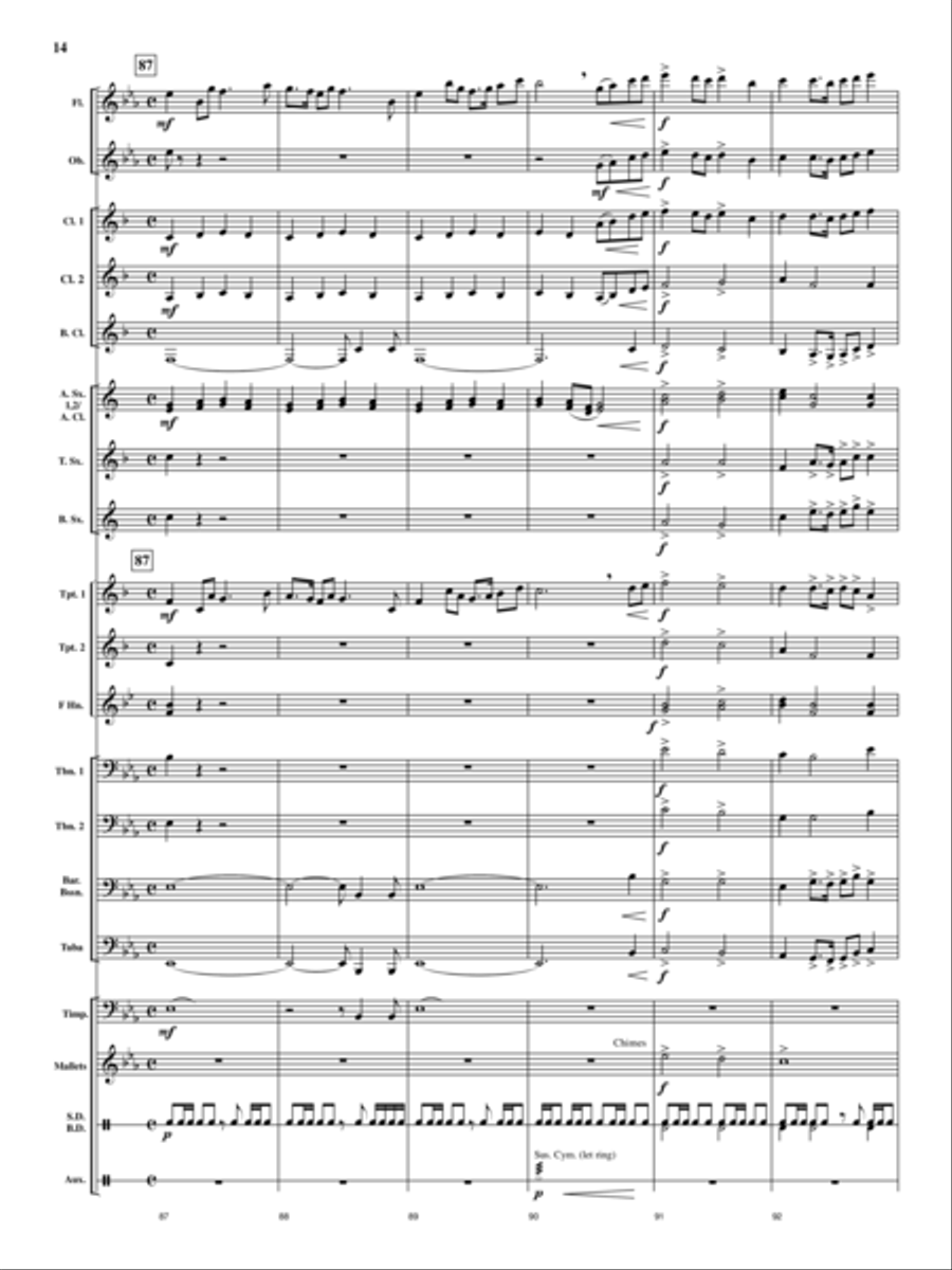 Cedar Creek Sketches Cedar Creek Sketches Concert Band scores gallery preview page 13