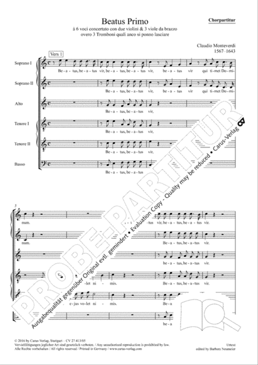 Beatus Primo Choir scores gallery preview page 2