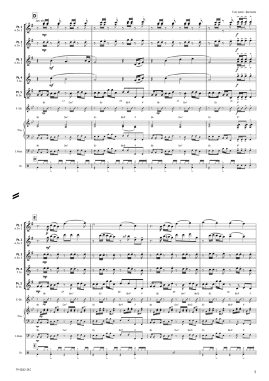 Bariroots Bariroots Woodwind Ensemble scores gallery preview page 6