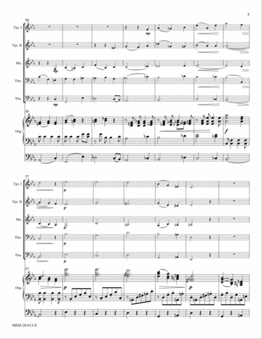 How Lovely is Thy Dwelling Place Organ scores gallery preview page 5
