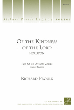 Book cover for Of the Kindness of the Lord