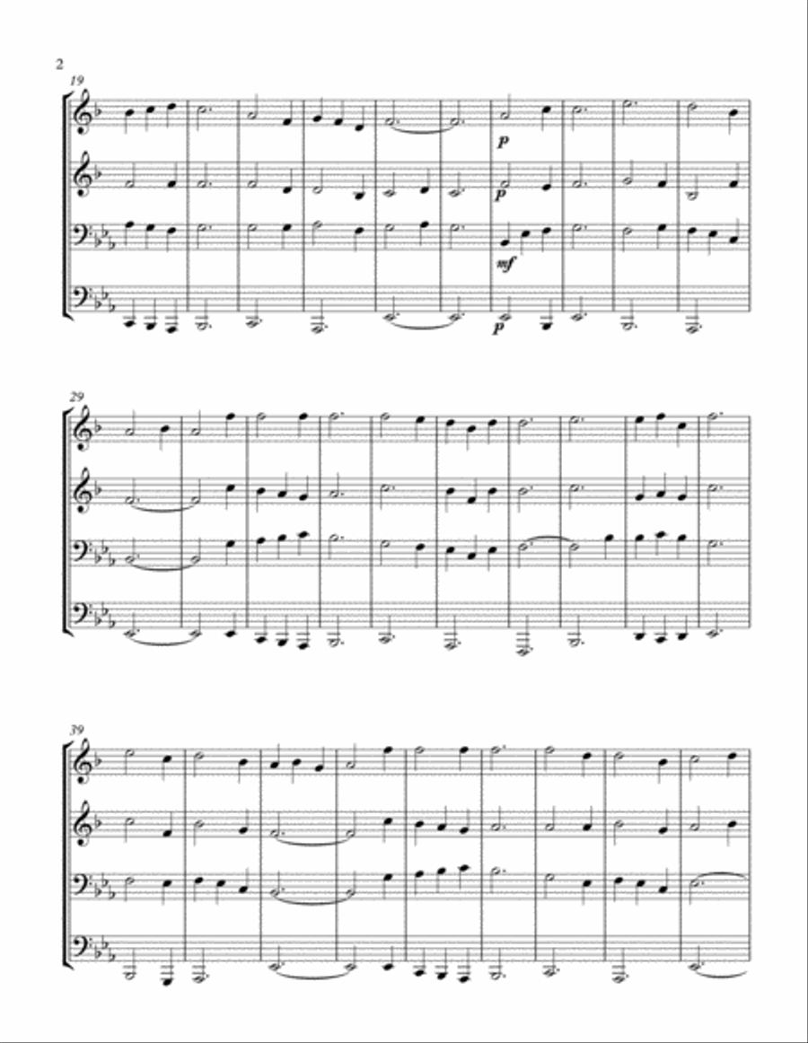 Cailin Mo Ruinsa (Brass Quartet) Brass Quartet scores gallery preview page 2