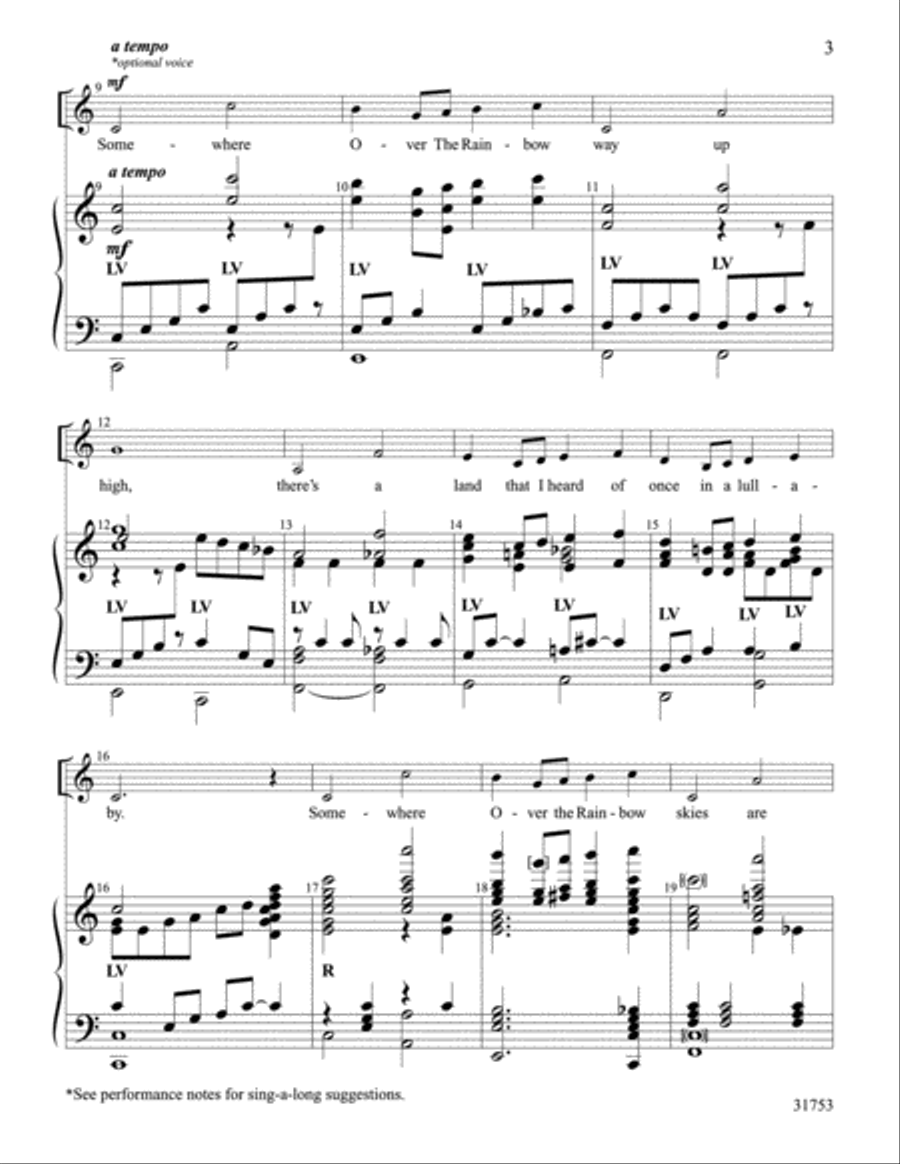 Over the Rainbow Over the Rainbow Handbell Choir scores gallery preview page 3