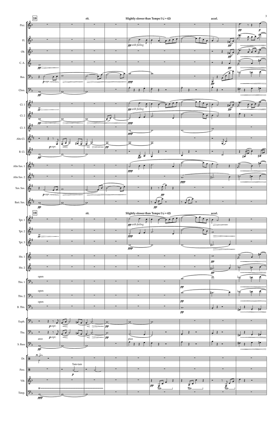 Adagietto (from Symphony No. 5) Concert Band scores gallery preview page 3