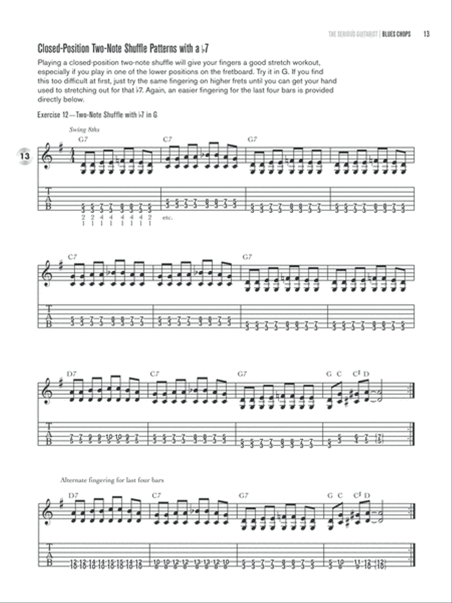 The Serious Guitarist -- Blues Chops Electric Guitar scores gallery preview page 3