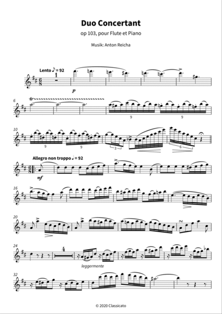 Duo Concertant Duo Concertant Flute Solo scores gallery preview page 3