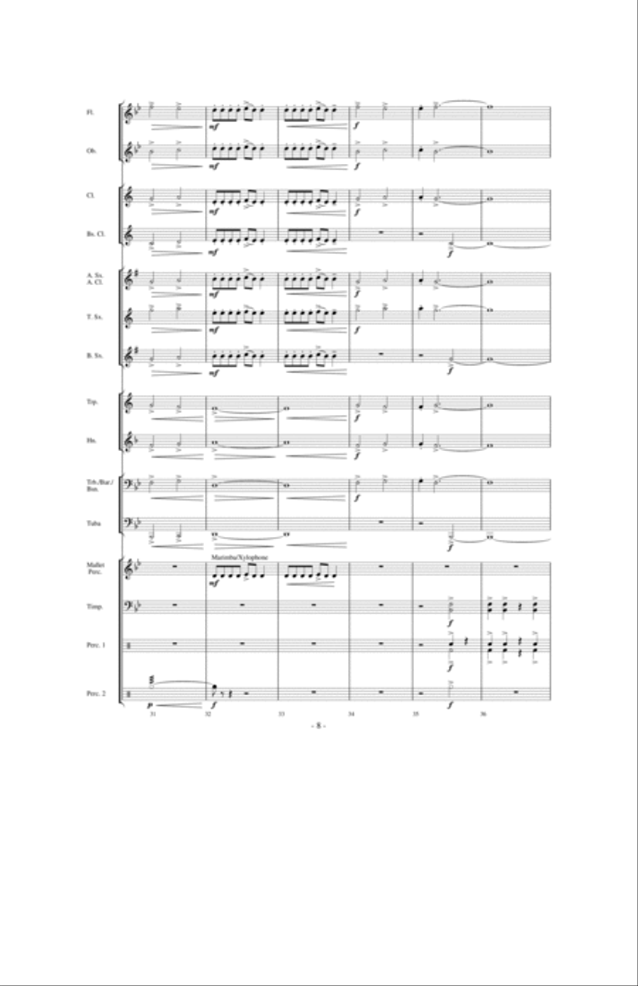 The Sword of Kings The Sword of Kings Concert Band scores gallery preview page 7