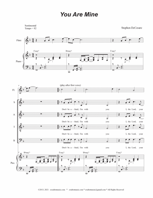 You Are Mine (Solo with SATB)