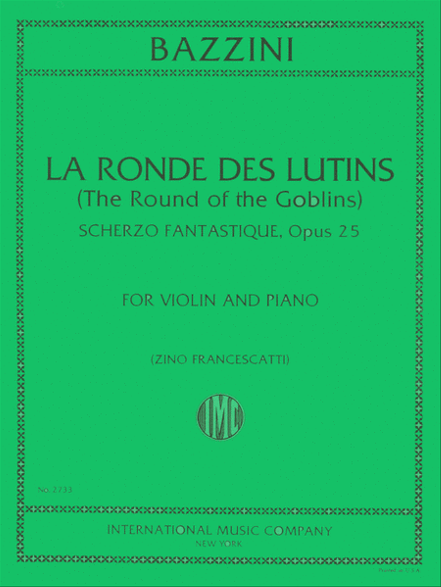 La Ronde des Lutins (Dance of the Goblins), Op. 25 Violin Solo scores gallery preview page 1