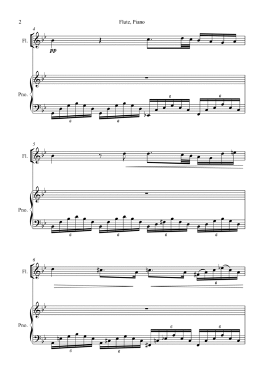 Ave Maria For Flute Flute scores gallery preview page 2