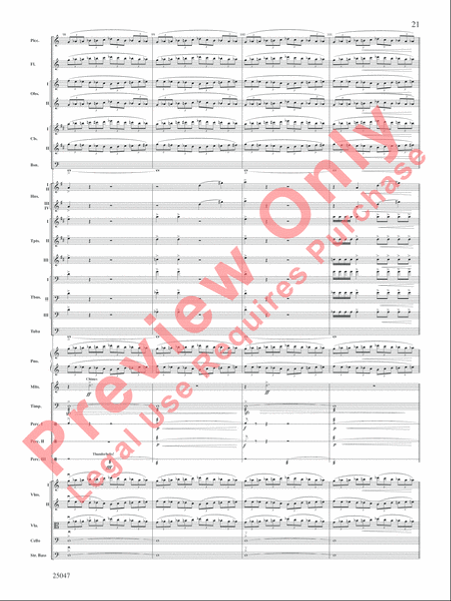 The Winds of Poseidon Full Orchestra scores gallery preview page 22