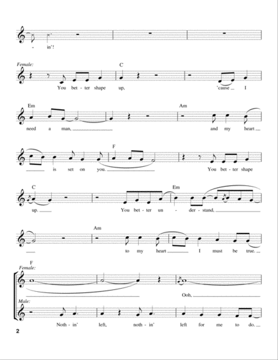 You're The One That I Want Voice scores gallery preview page 2