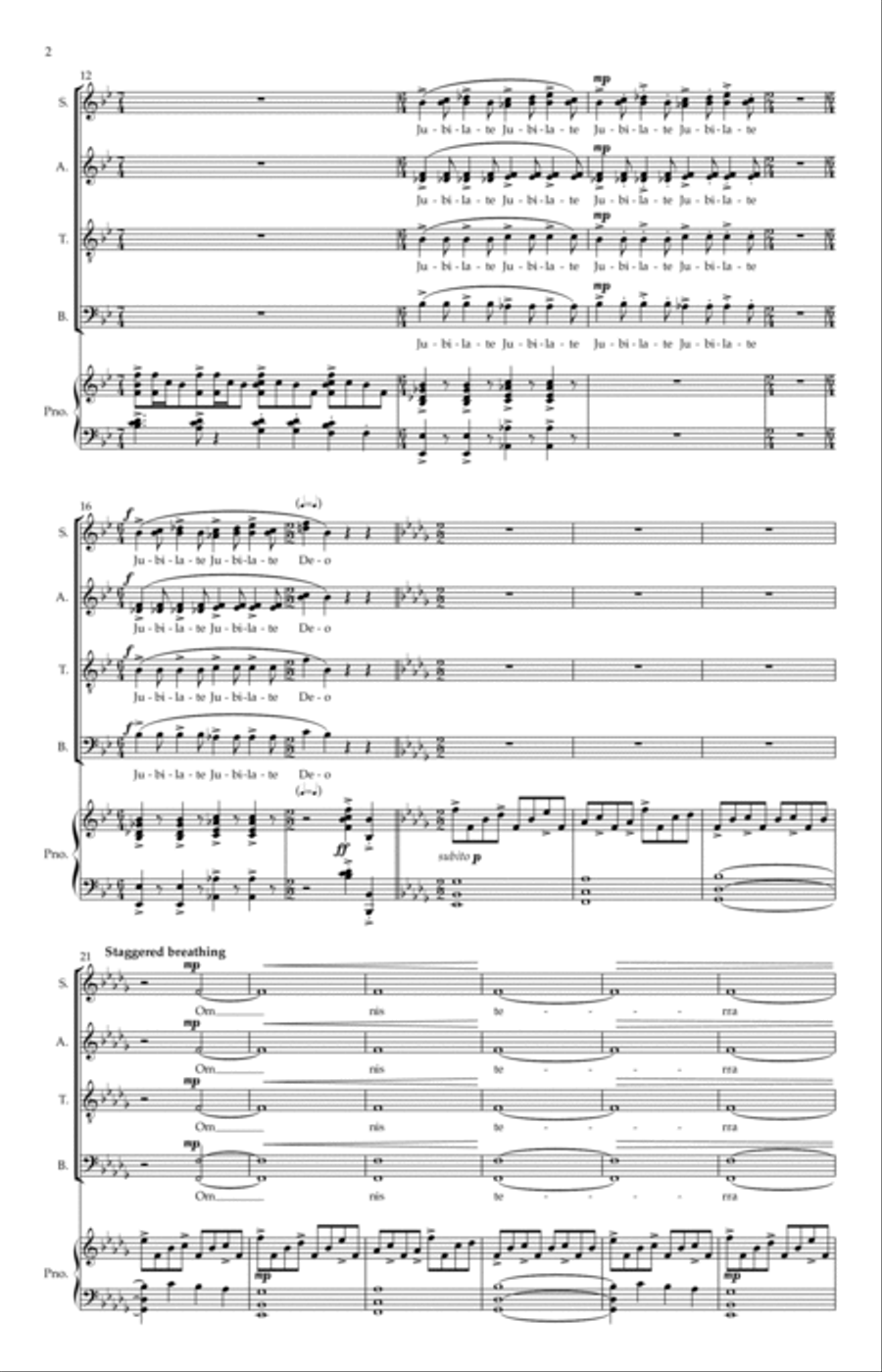 Jubilate Deo Divisi scores gallery preview page 2