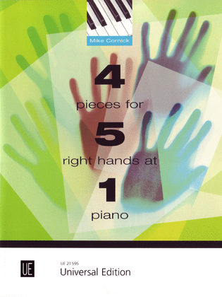 Book cover for 4 Pieces for 5 Right Hands At 1 Piano