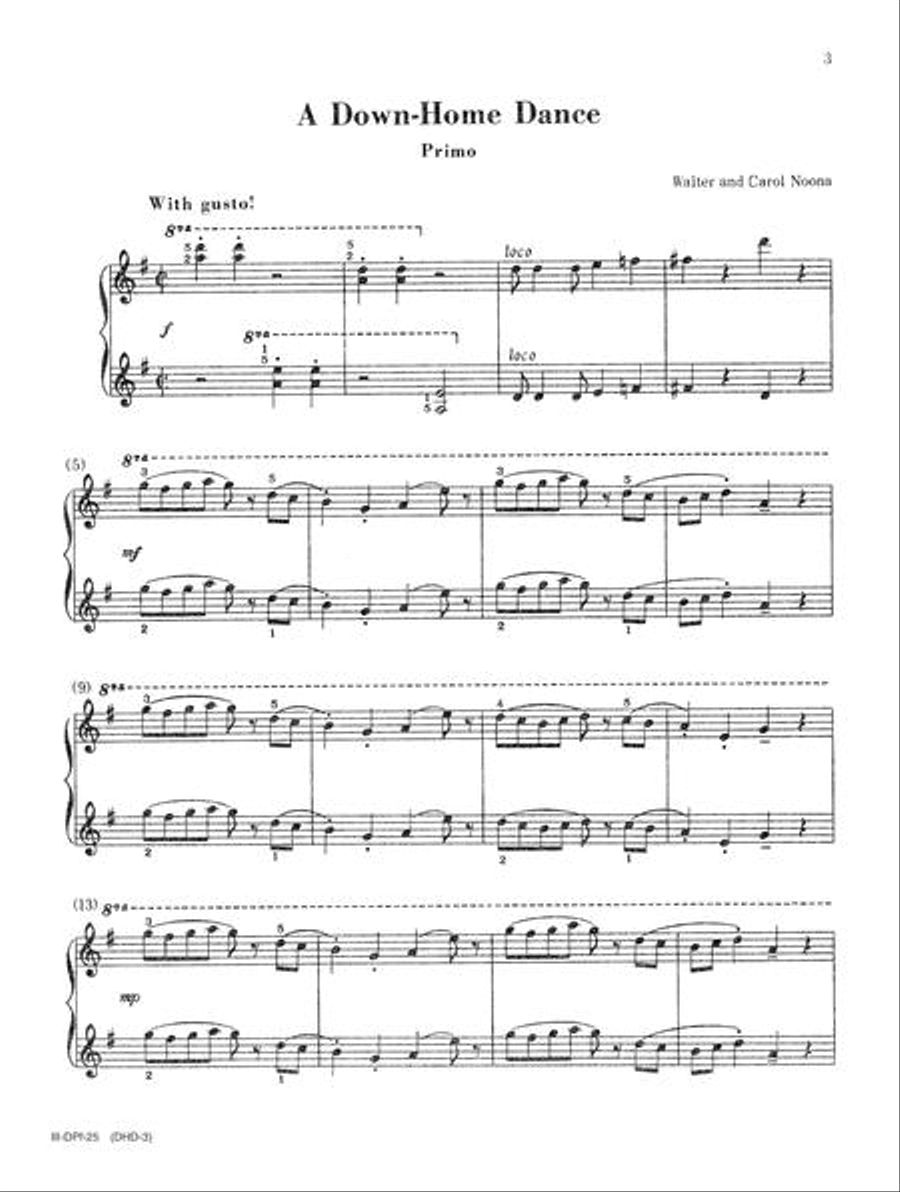 A Down Home Dance A Down Home Dance Piano Duet scores gallery preview page 3