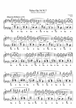 Op.34 Waltz N.7 Allegretto Brillante in C Sharp Minor