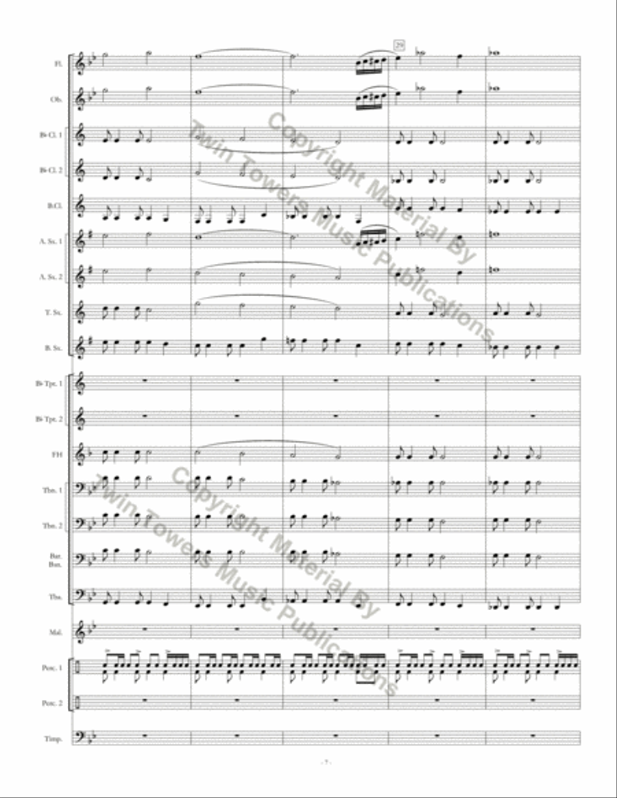 Soaring Eagles Soaring Eagles Concert Band scores gallery preview page 8