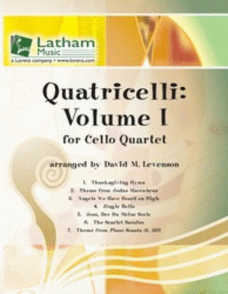 Quatricelli Vol 1 Arr Levenson Cello Quartet