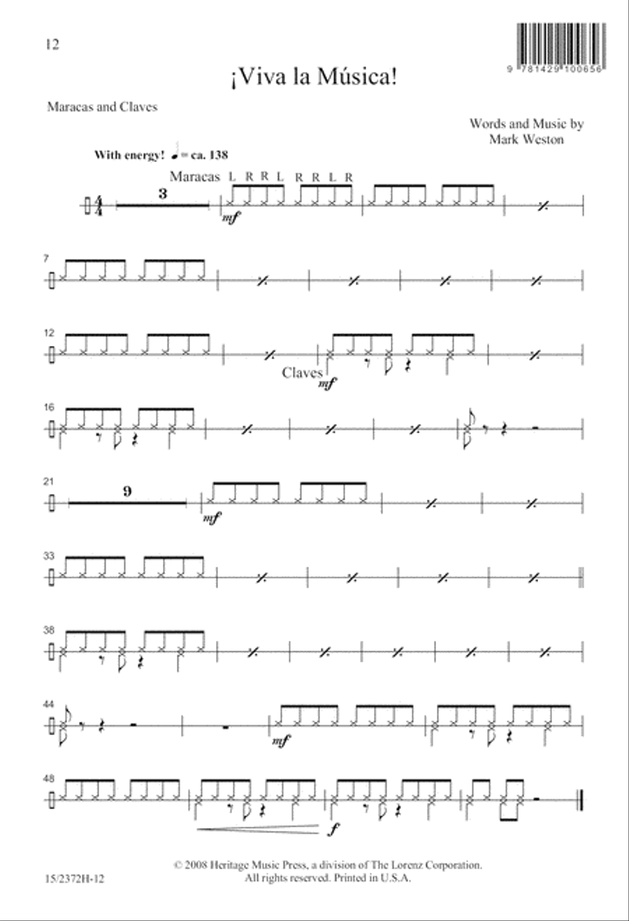 ¡Viva la Música! ¡Viva la Música! 2-Part scores gallery preview page 13