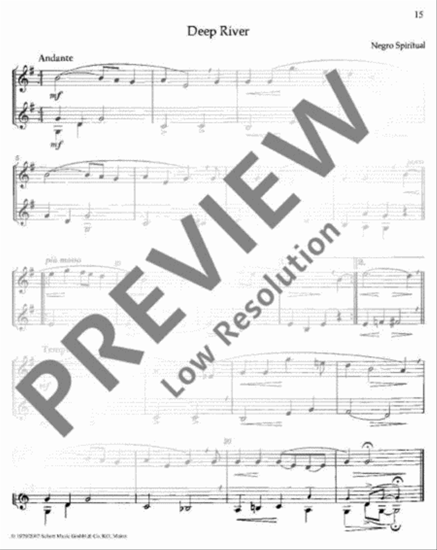 International Folksongs Bass Clarinet scores gallery preview page 16