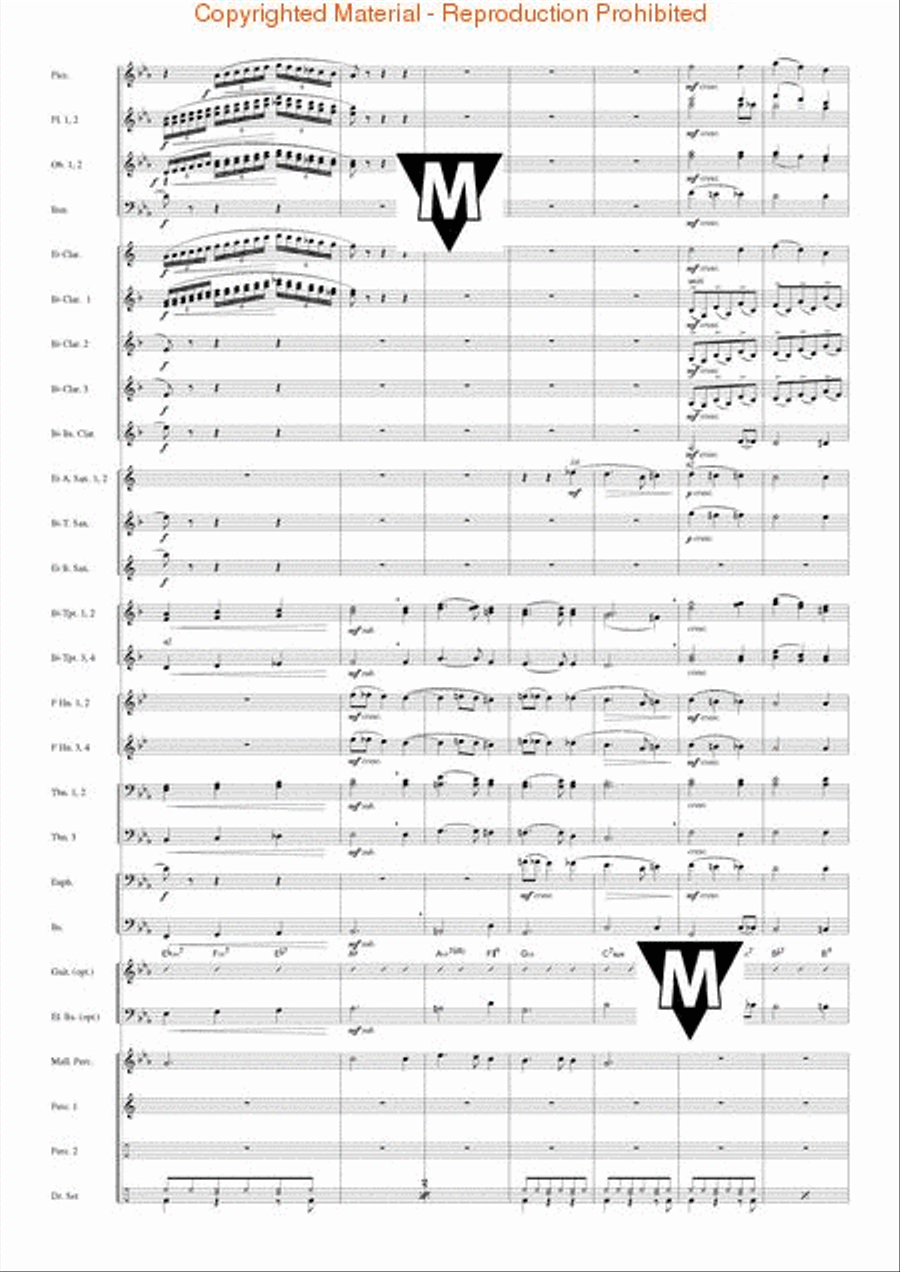 Famous German Christmas Songs Concert Band scores gallery preview page 4