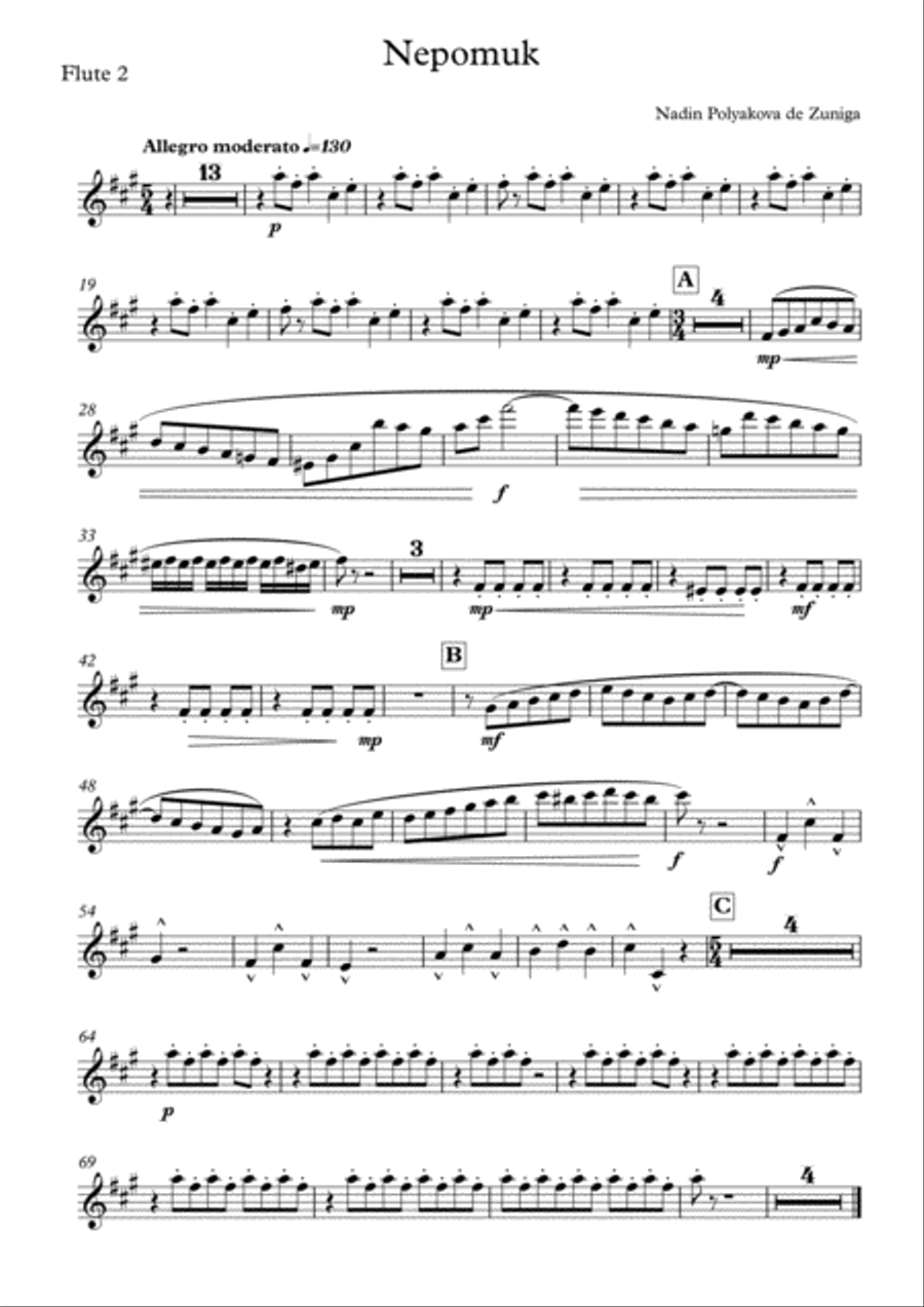 Nepomuk. Parts Small Ensemble scores gallery preview page 4